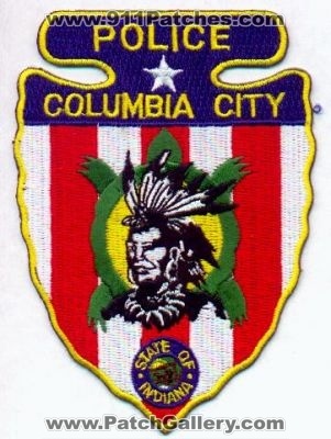 Columbia City Police
Thanks to EmblemAndPatchSales.com for this scan.
Keywords: indiana