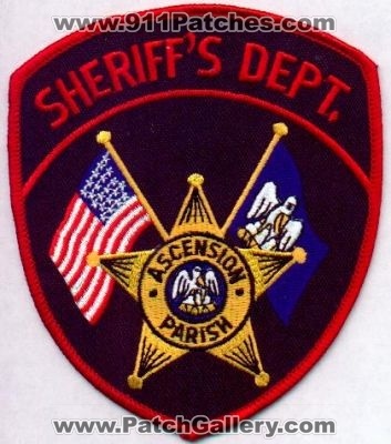 Ascension Parish Sheriff's Dept
Thanks to EmblemAndPatchSales.com for this scan.
Keywords: louisiana sheriffs department
