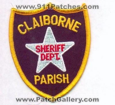 Claiborne Parish Sheriff Dept
Thanks to EmblemAndPatchSales.com for this scan.
Keywords: louisiana department