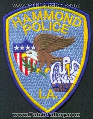Hammond Police
Thanks to EmblemAndPatchSales.com for this scan.
Keywords: louisiana