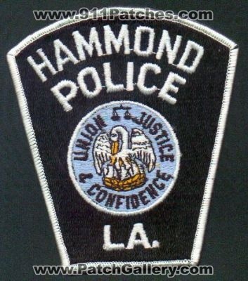 Hammond Police
Thanks to EmblemAndPatchSales.com for this scan.
Keywords: louisiana