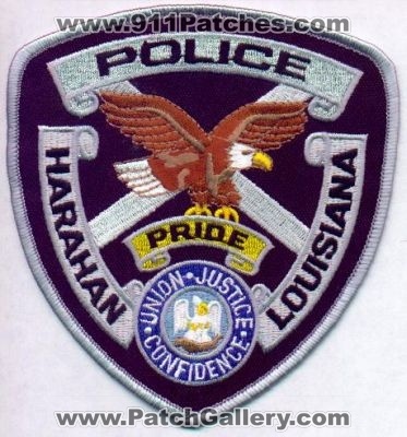 Harahan Police
Thanks to EmblemAndPatchSales.com for this scan.
Keywords: louisiana
