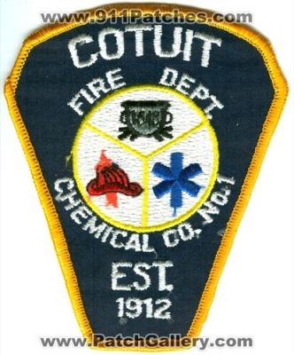 Cotuit Fire Department Chemical Company Number 1 (Massachusetts)
Scan By: PatchGallery.com
Keywords: dept. co. no.