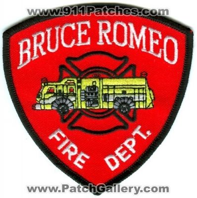 Bruce Romeo Fire Department (Michigan)
Scan By: PatchGallery.com
Keywords: dept.