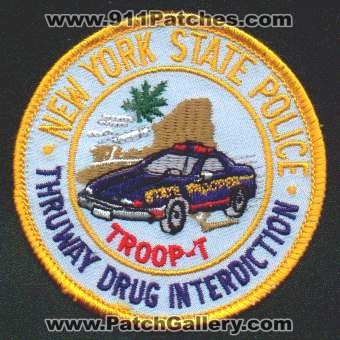 New York State Police Thruway Drug Interdiction
Thanks to EmblemAndPatchSales.com for this scan.
Keywords: nysp
