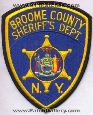 Broome County Sheriff's Dept
Thanks to EmblemAndPatchSales.com for this scan.
Keywords: new york sheriffs department