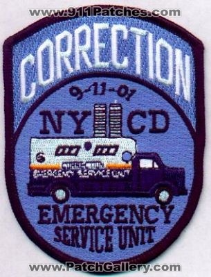 New York Correction Emergency Service Unit
Thanks to EmblemAndPatchSales.com for this scan.
Keywords: doc nycd city of