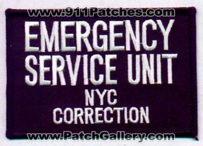 New York Correction Emergency Service Unit
Thanks to EmblemAndPatchSales.com for this scan.
Keywords: city of doc