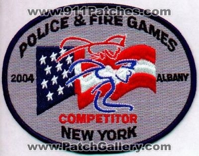 Police & Fire Games 2004 Competitor
Thanks to EmblemAndPatchSales.com for this scan.
Keywords: new york albany