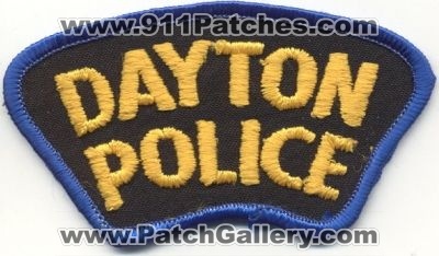 Dayton Police
Thanks to EmblemAndPatchSales.com for this scan.
Keywords: ohio