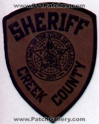 Creek County Sheriff
Thanks to EmblemAndPatchSales.com for this scan.
Keywords: oklahoma