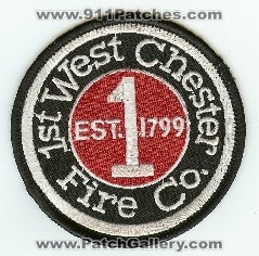 1st West Chester Fire Co 1
Thanks to PaulsFirePatches.com for this scan.
Keywords: pennsylvania company