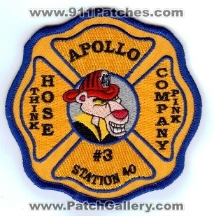 Apollo Fire Hose Company #3 Station 40
Thanks to PaulsFirePatches.com for this scan.
Keywords: pennsylvania number