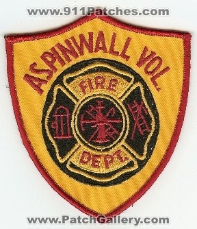 Aspinwall Vol Fire Dept
Thanks to PaulsFirePatches.com for this scan.
Keywords: pennsylvania volunteer department