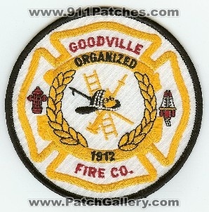 Goodville Fire Co
Thanks to PaulsFirePatches.com for this scan.
Keywords: pennsylvania company
