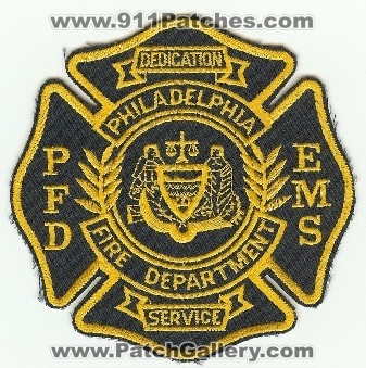 Philadelphia Fire Department
Thanks to PaulsFirePatches.com for this scan.
Keywords: pennsylvania pfd