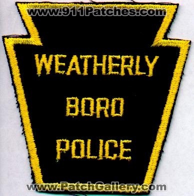 Weatherly Boro Police
Thanks to EmblemAndPatchSales.com for this scan.
Keywords: pennsylvania