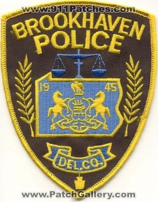 Brookhaven Police
Thanks to EmblemAndPatchSales.com for this scan.
Keywords: pennsylvania