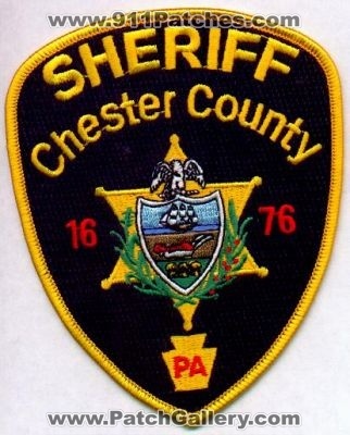 Chester County Sheriff
Thanks to EmblemAndPatchSales.com for this scan.
Keywords: pennsylvania