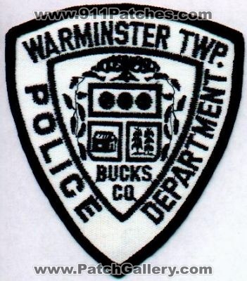 Warminster Twp Police Department
Thanks to EmblemAndPatchSales.com for this scan.
Keywords: pennsylvania township bucks county
