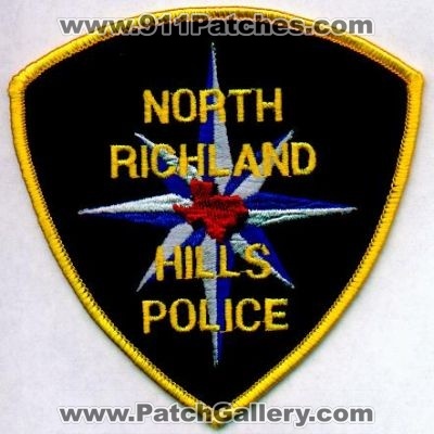 North Richland Hills Police
Thanks to EmblemAndPatchSales.com for this scan.
Keywords: texas