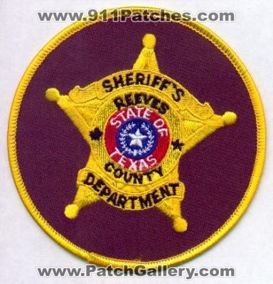 Reeves County Sheriff's Department
Thanks to EmblemAndPatchSales.com for this scan.
Keywords: texas sheriffs