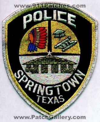 Springtown Police
Thanks to EmblemAndPatchSales.com for this scan.
Keywords: texas
