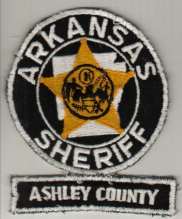 Ashley County Sheriff
Thanks to BlueLineDesigns.net for this scan.
Keywords: arkansas