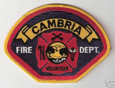 Cambria Volunteer Fire Dept
Thanks to Bob Brooks for this scan.
Keywords: california department