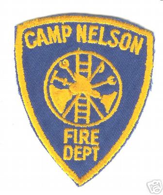 Camp Nelson Fire Dept
Thanks to Jack Bol for this scan.
Keywords: california department