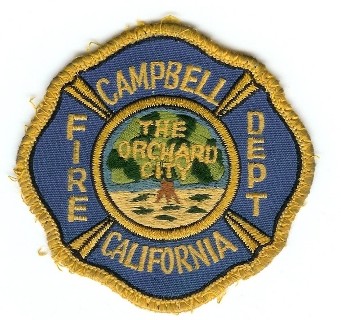 Campbell Fire Dept
Thanks to PaulsFirePatches.com for this scan.
Keywords: california department