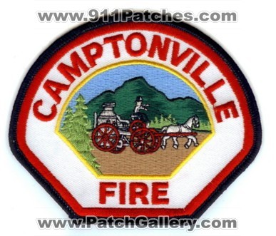 Camptonville Fire Department (California)
Thanks to PaulsFirePatches.com for this scan.
Keywords: dept.