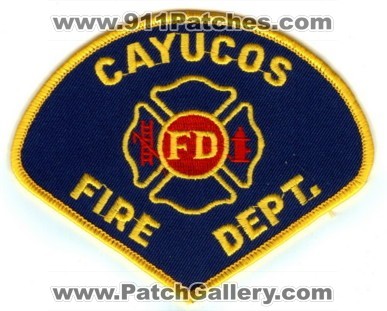 Cayucos Fire Department (California)
Thanks to PaulsFirePatches.com for this scan.
Keywords: dept. fd