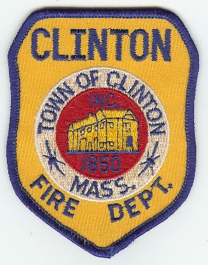 Clinton Fire Dept
Thanks to PaulsFirePatches.com for this scan.
Keywords: massachusetts department town of