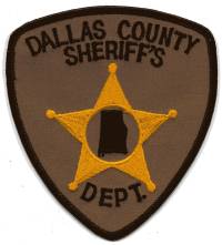 Dallas County Sheriff's Dept (Alabama)
Thanks to BensPatchCollection.com for this scan.
Keywords: sheriffs department