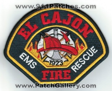 El Cajon Fire EMS Rescue Department (California)
Thanks to PaulsFirePatches.com for this scan.
Keywords: dept.
