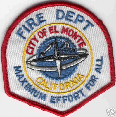 El Monte Fire Dept
Thanks to Brent Kimberland for this scan.
Keywords: california department city of