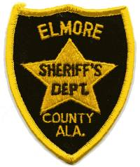 Elmore County Sheriff's Dept (Alabama)
Thanks to BensPatchCollection.com for this scan.
Keywords: sheriffs department