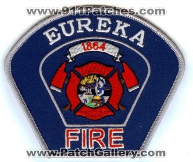 Eureka Fire Department (California)
Thanks to PaulsFirePatches.com for this scan.
Keywords: dept.