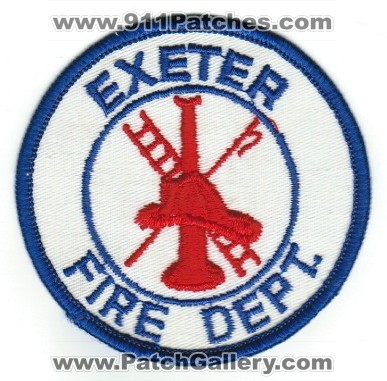 Exeter Fire Department (California)
Thanks to PaulsFirePatches.com for this scan.
Keywords: dept.