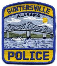 Guntersville Police (Alabama)
Thanks to BensPatchCollection.com for this scan.
