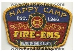 Happy Camp Fire EMS (California)
Thanks to Mark Hetzel Sr. for this scan.

