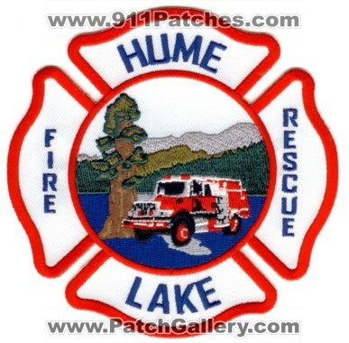 Hume Lake Fire Rescue Department (California)
Thanks to PaulsFirePatches.com for this scan.
Keywords: dept.