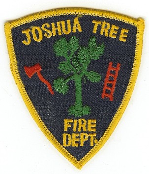 Joshua Tree Fire Dept
Thanks to PaulsFirePatches.com for this scan.
Keywords: california department