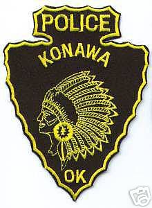 Konawa Police (Oklahoma)
Thanks to apdsgt for this scan.
