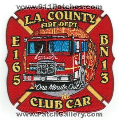 Los Angeles County Fire Department Station 165 (California)
Thanks to Paul Howard for this scan.
Keywords: l.a. la co. f.d. fd dept. engine e165 battalion 13 bn13