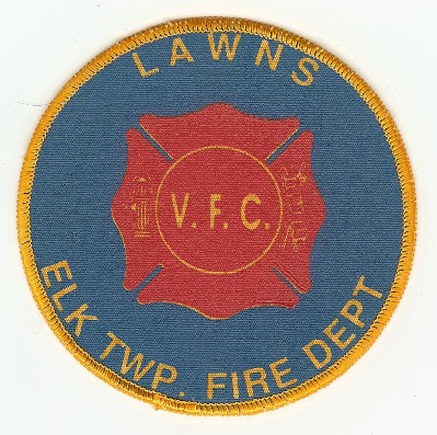 Lawns Elk Twp Fire Dept
Thanks to PaulsFirePatches.com for this scan.
Keywords: michigan township department
