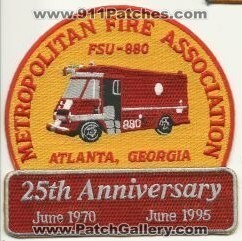 Metropolitan Fire Association 25th Anniversary (Georgia)
Thanks to Mark Hetzel Sr. for this scan.
Keywords: atlanta