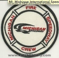 Michigan Speedway Fire Crew (Michigan)
Thanks to Mark Hetzel Sr. for this scan.
