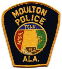 Moulton Police (Alabama)
Thanks to BensPatchCollection.com for this scan.
